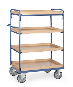 Fetra 8223 Etagenwagen Acero Pulverbeschichtet Traglast Max. 500 Kg