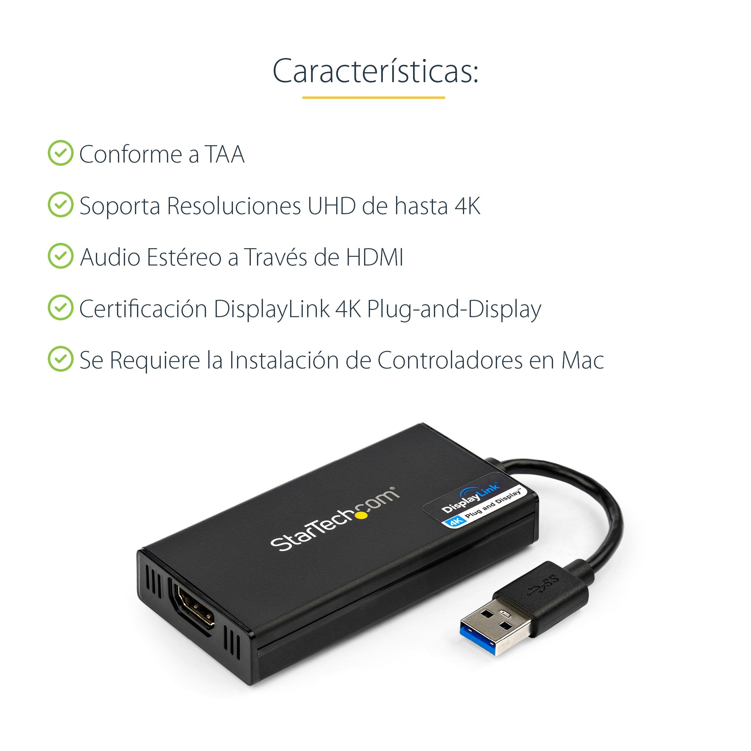 EAN 0065030859271 - StarTech.com USB32HD4K Adaptador gráfico USB 3840 x 2160 Pixeles Negro imagen 8