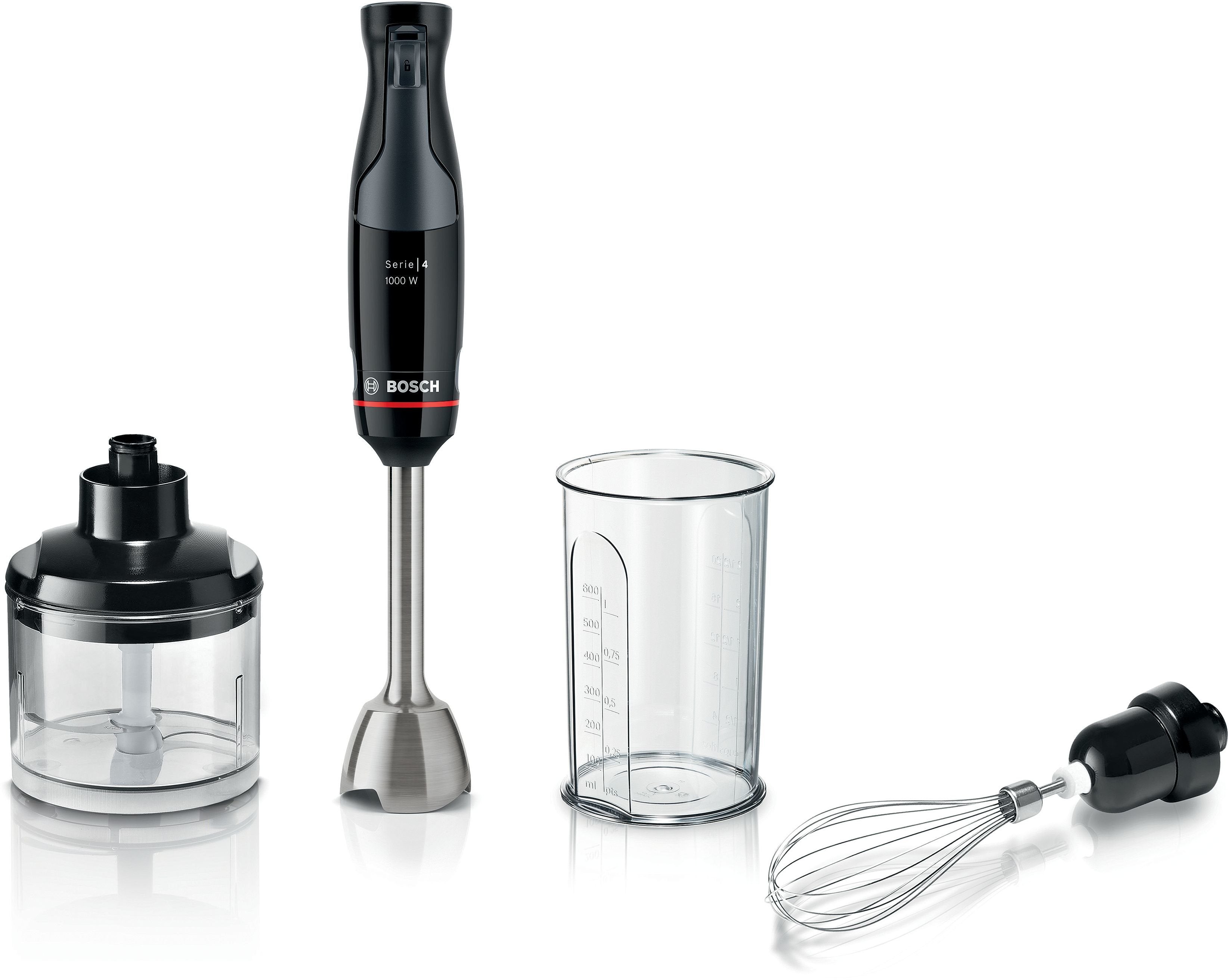 EAN 4242005346622 - Bosch Serie 4 MSM4B621 licuadora 0,6 L Batidora de inmersión 1000 W Antracita, Transparente imagen 1