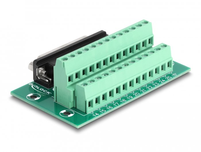 D-Sub 25 Pin Buchse Zu Terminalblock Für Hutschiene