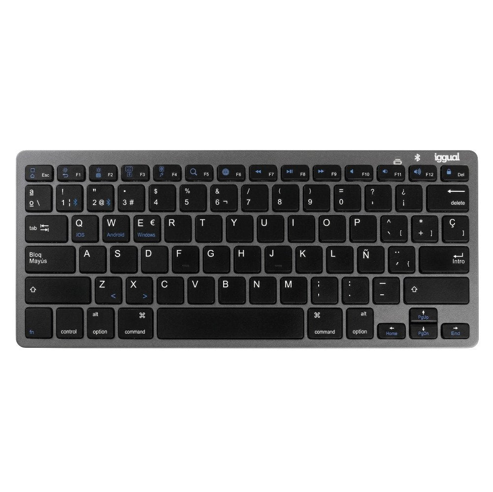 EAN 8435364316917 - iggual IGG316917 teclado QWERTY Negro, Gris imagen 1