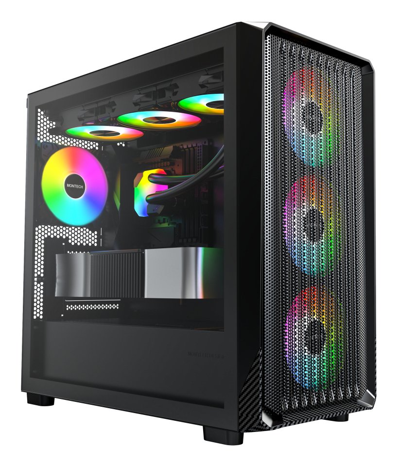 EAN 4710562749373 - Montech X5M (B) carcasa de ordenador Micro Torre Negro imagen 2