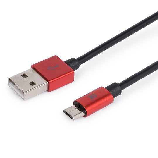 Premium Cable Maillon Micro Usb 2.4 Aluminio Red 1m