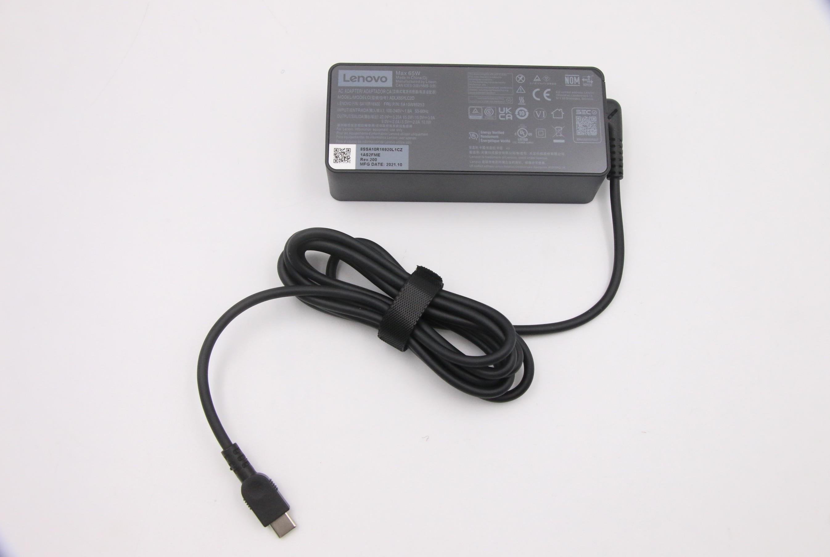 EAN 5704174656586 - Lenovo 5A10W86253 adaptador e inversor de corriente Interior 65 W Negro imagen 1