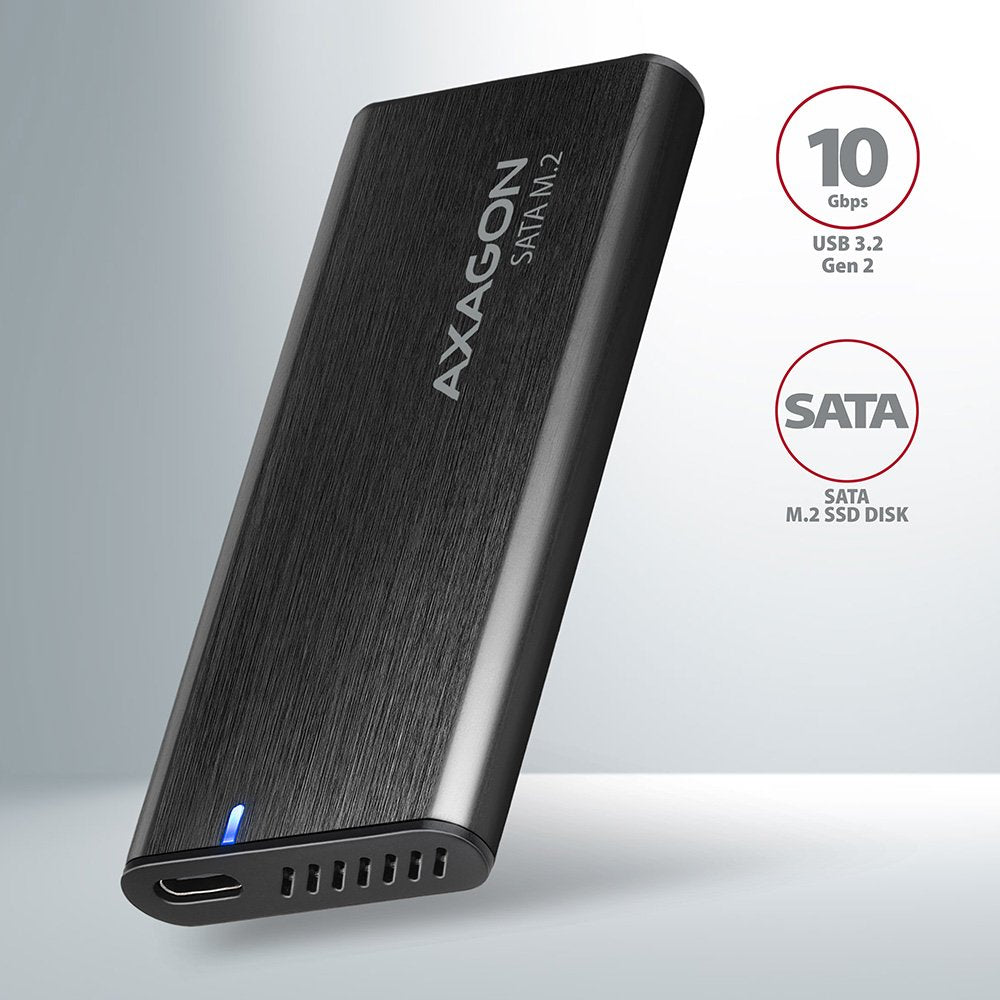 EAN 8595247906311 - Axagon EEM2-SBC externes Gehäuse für M.2 SSDs USB-C 3.2 Gen 2 - schwarz Caja externa para unidad de estad imagen 2