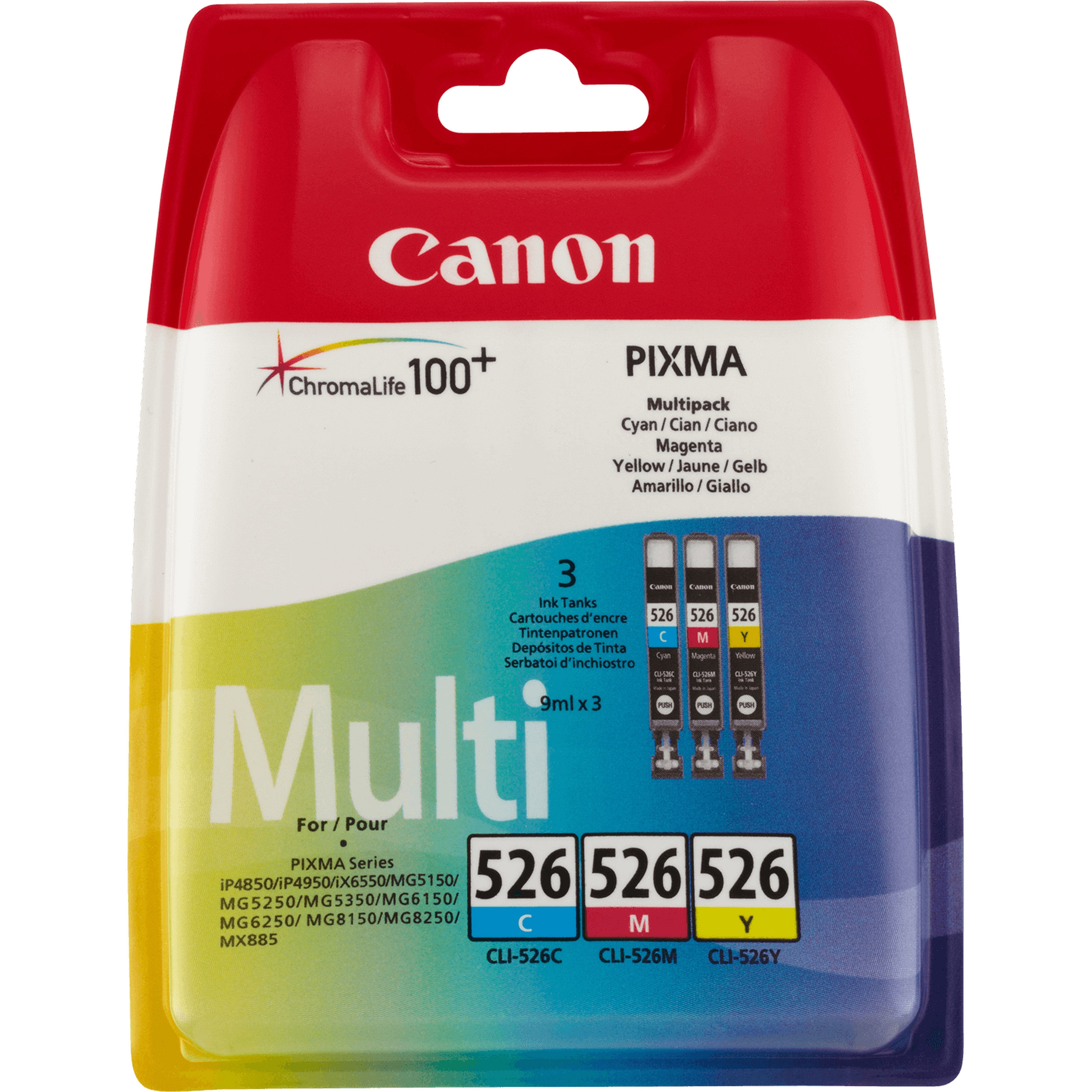 EAN 0200002275363 - Canon 4541B009 cartucho de tinta 3 pieza(s) Original Cian, Magenta, Amarillo imagen 1