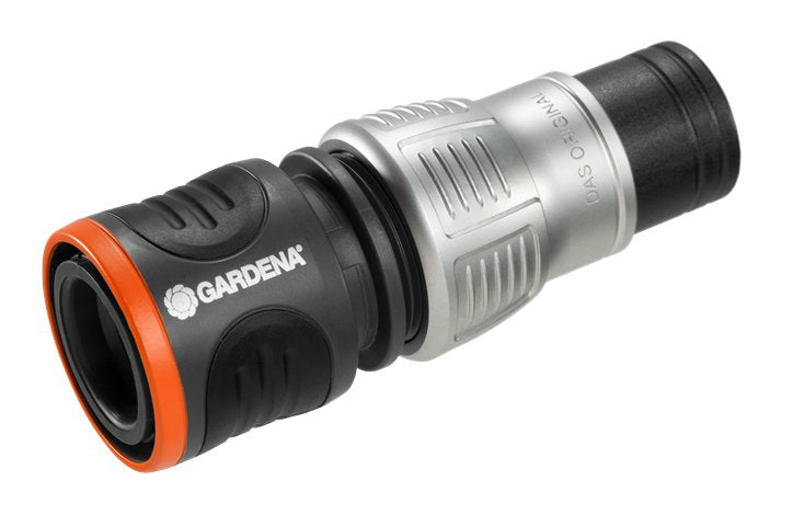 Gardena 18253-50 Accesorio Para Manguera Conector De Manguera Metal Negro, Naranja, Plata 1 Pieza(S)