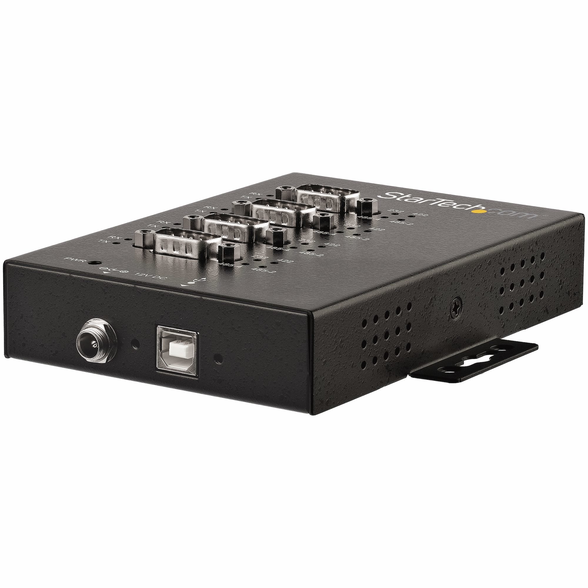 Startech.Com Adaptador Industrial Usb A 4 Puertos Serie Db9 Rs232 Rs422 Rs485 Con Protección Esd De 15kv - Cable Conversor Usb A Serial