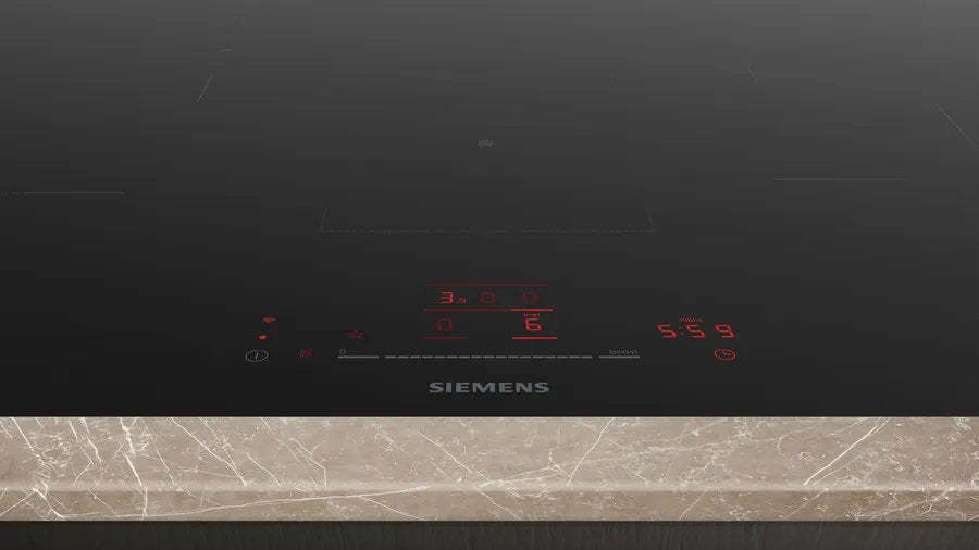 Siemens Eh801hfb1e Iq300, Placa Autosuficiente Negra, 80 Cm, Home Connect Eh801hfb1e