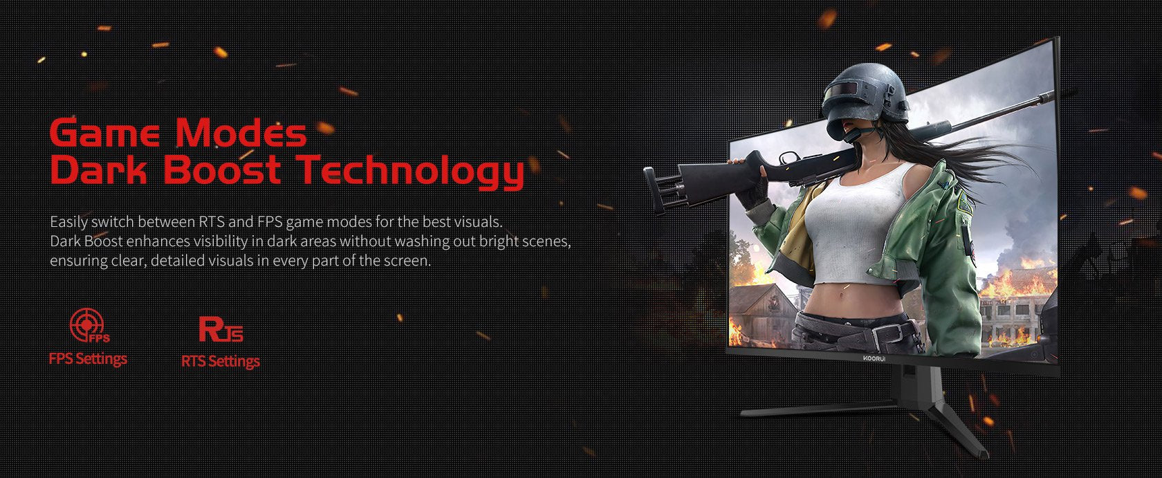 Koorui G3221sc Qhd Curved Gaming Monitor 80 Cm (31,5 Zoll)