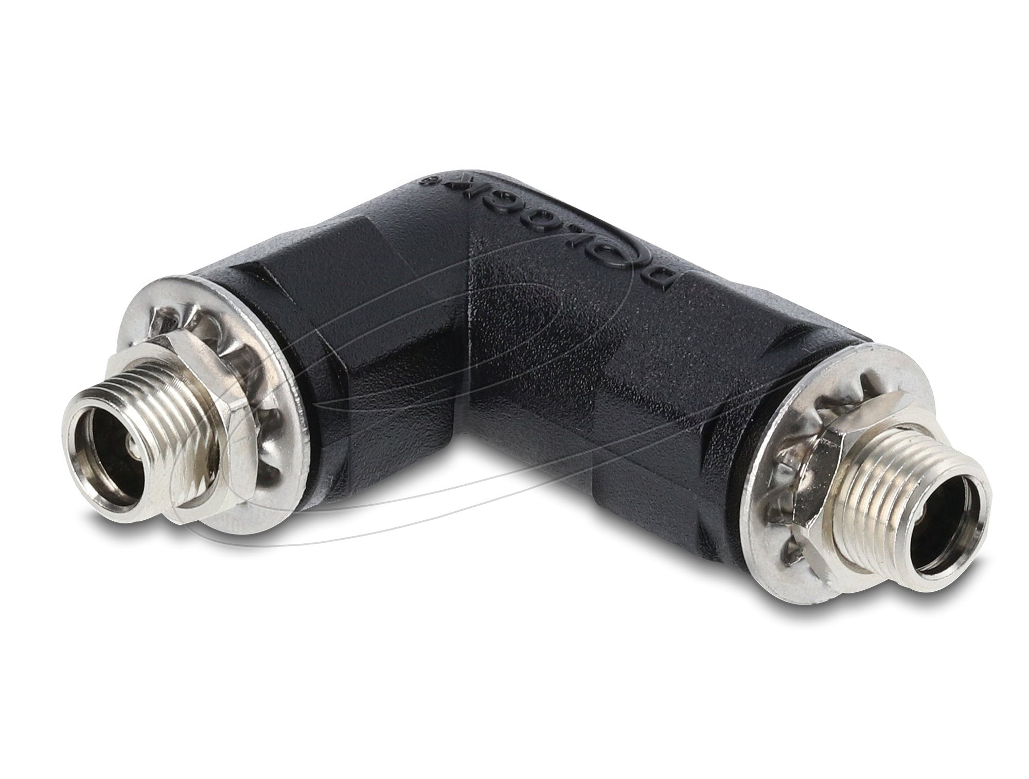 Delock Hohlmacho Adaptador Dc 5,5 X 2,1 Mm Hembra Auf Hembra Con Gewinde Gewinke