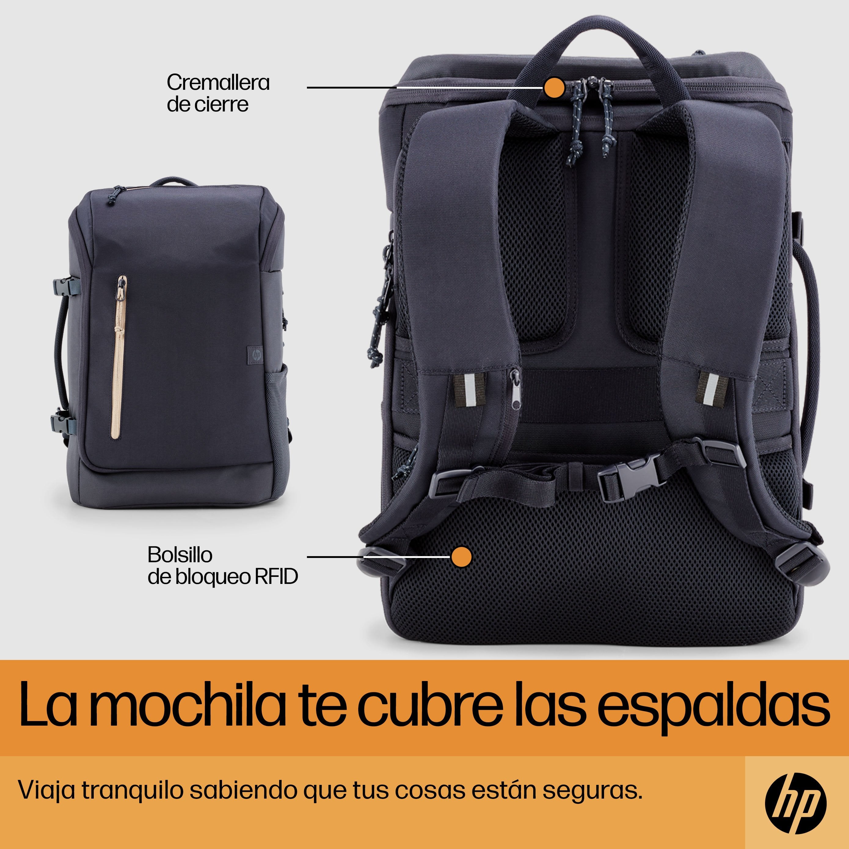 EAN 0196548661084 - HP Travel 25 Liter 15.6 Blue Night Laptop Backpack 39,6 cm (15.6") imagen 8