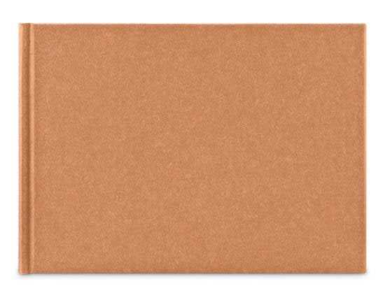 Hama Wrinkled Buchalbum 24x17 36 Weisse Seiten, Braun 7614