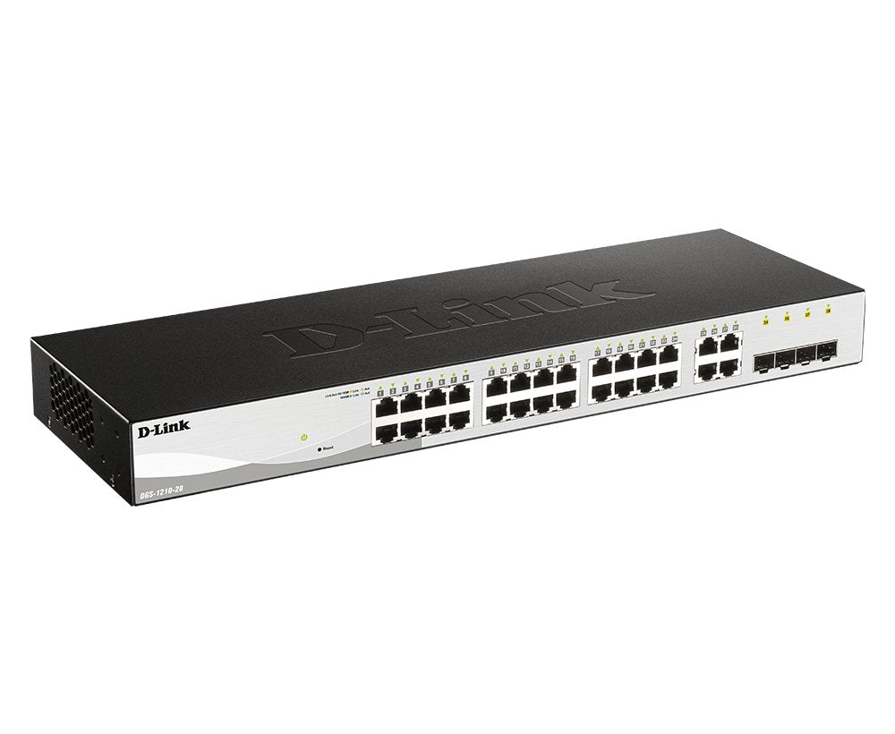 EAN 0790069372971 - D-Link DGS-1210-28 switch Gestionado L2 Gigabit Ethernet (10/100/1000) 1U Negro imagen 3