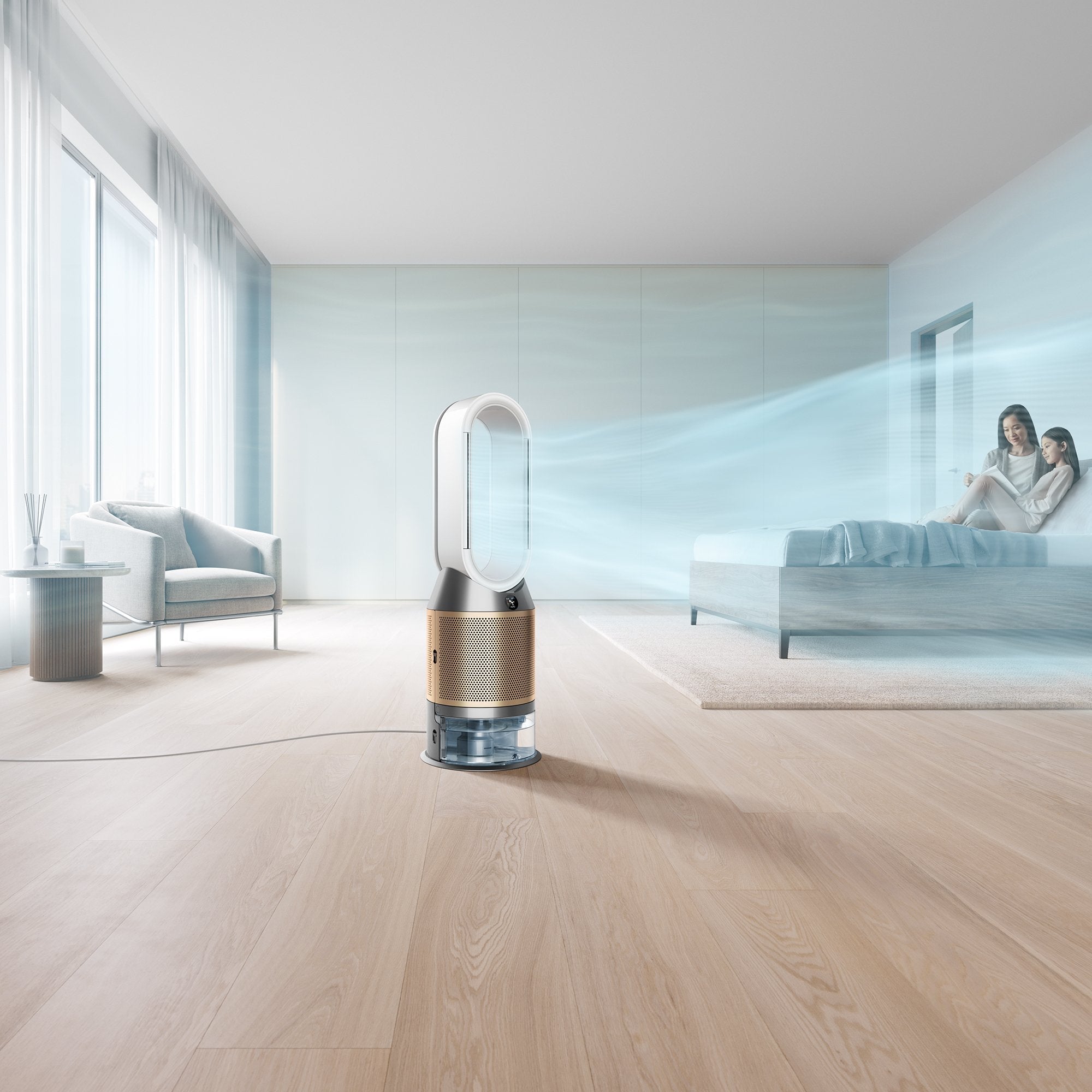Dyson Purifier Humidify+Cool Formaldehyde 62,4 Db 40 W Blanco, Oro