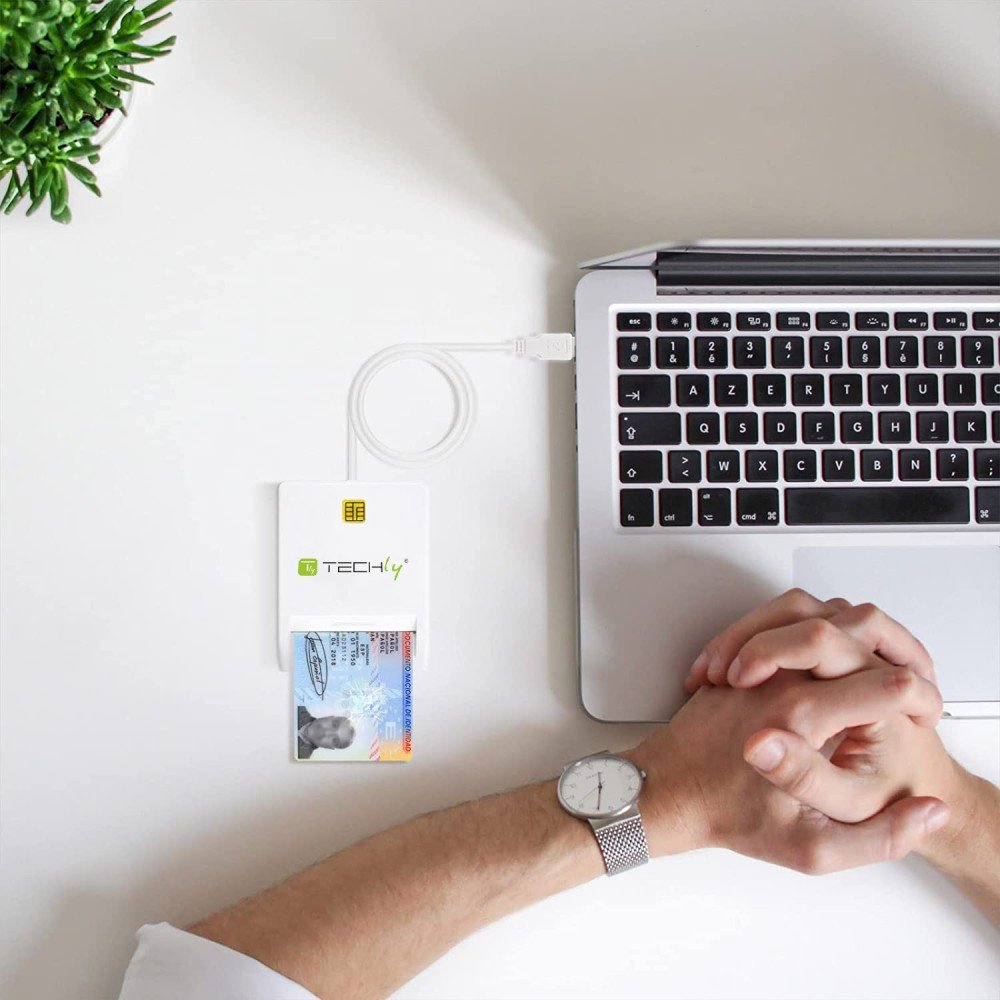 EAN 8054529029150 - Techly Compact Smart Card Reader/Writer USB2.0 White I-CARD CAM-USB2TY lector de tarjeta inteligente Inte imagen 5