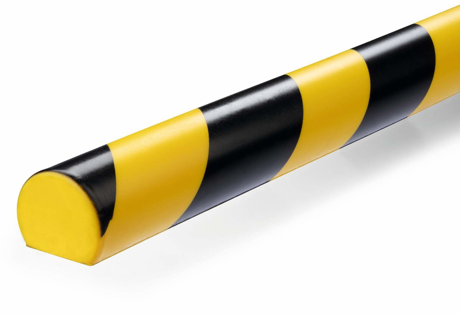 Perfil De Protección De Superficies Durable S30r Amarillo Negro Autoadhesivo 1m