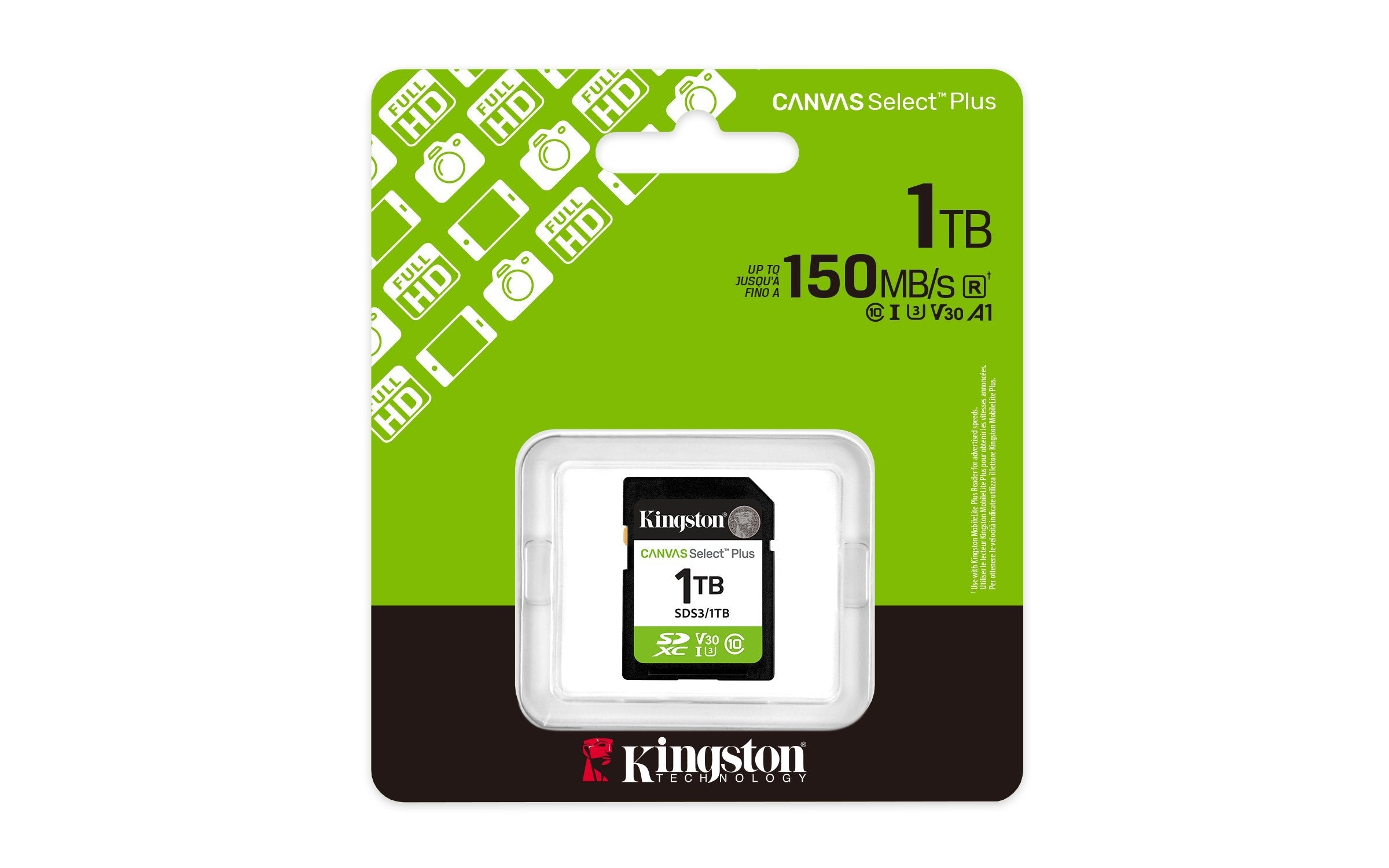 EAN 0740617348378 - Kingston Technology Canvas Select Plus Gen3 SD Clase 10 imagen 3