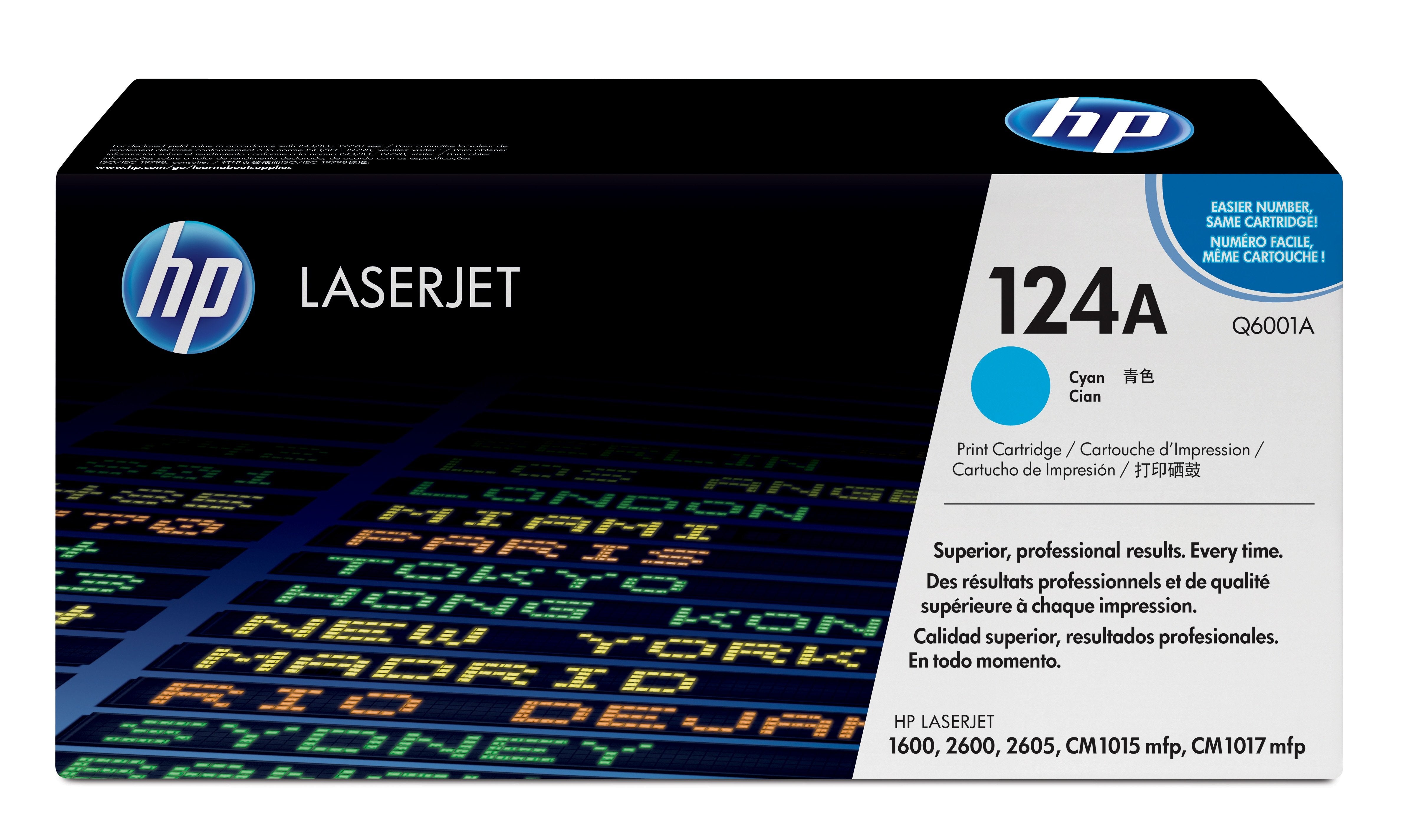 EAN 0829160412429 - HP 124A Cyan Original LaserJet Toner Cartridge cartucho de tóner 1 pieza(s) imagen 1