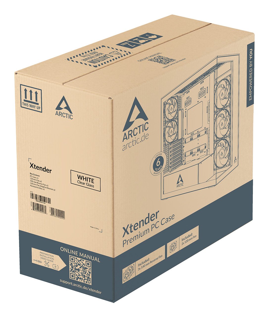EAN 4895265000294 - ARCTIC Xtender White (Clear Glass) Midi Tower Blanco imagen 9