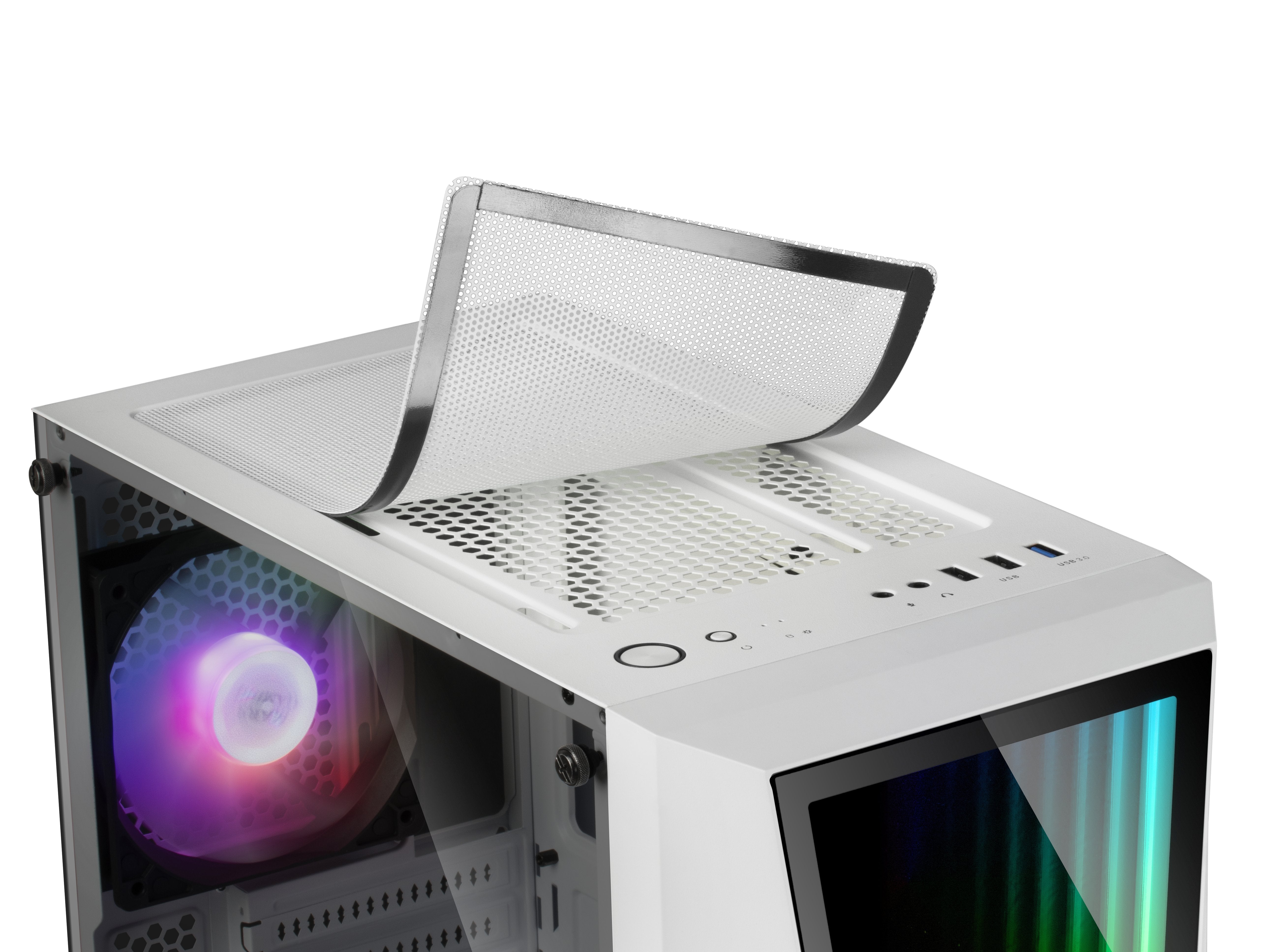 Caja Pc Marsgaming Mc777 White Atx