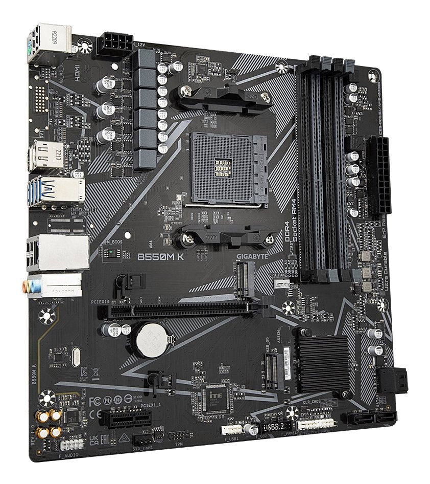 EAN 4719331852764 - GIGABYTE B550M K placa base AMD B550 Zócalo AM4 micro ATX imagen 3