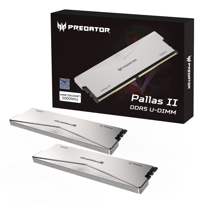 EAN 6955914618527 - Predator PALLASII-64GB-6000-2R8-2X módulo de memoria 2 x 32 GB DDR5 6000 MT/s 288-pin DIMM imagen 16