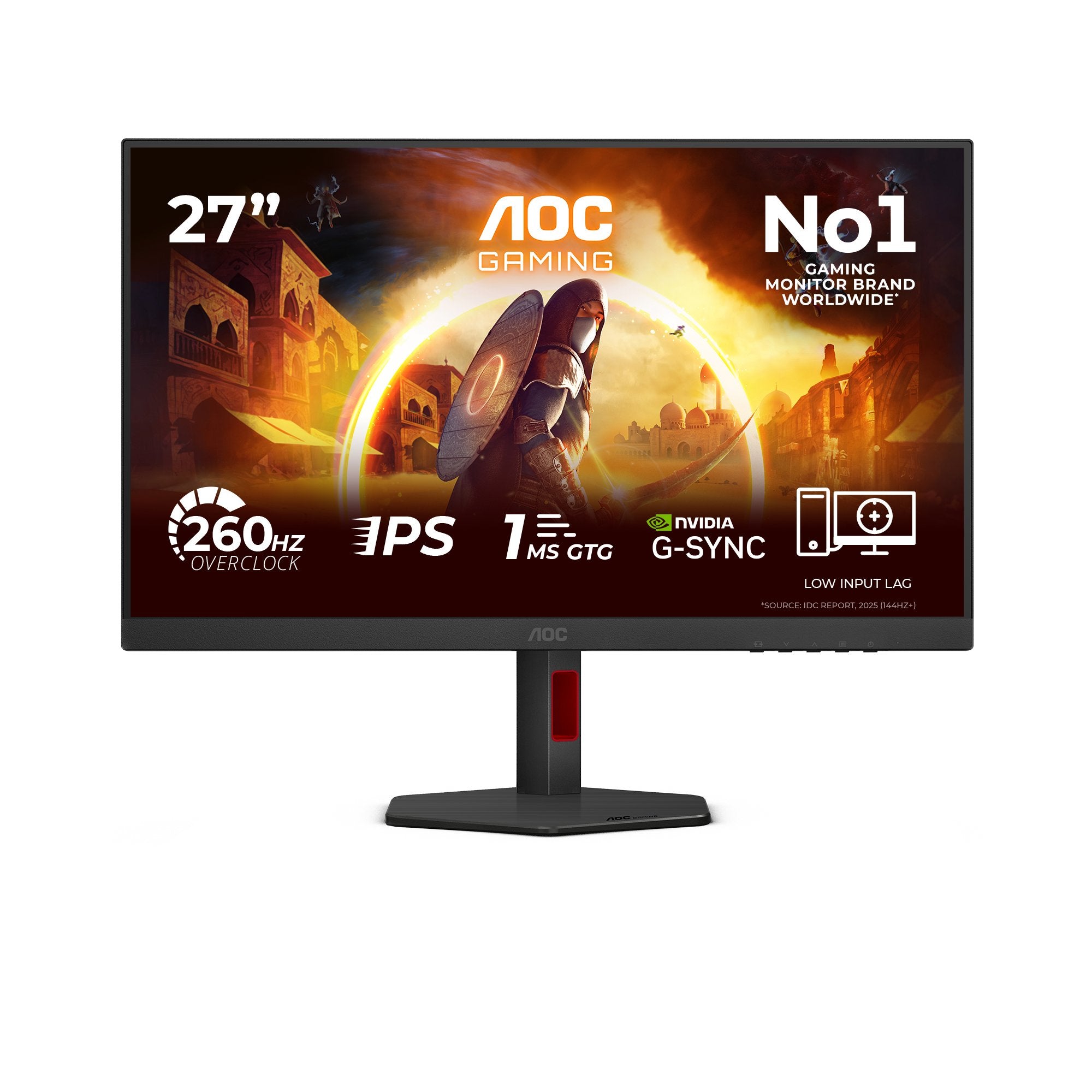 EAN 4038986183246 - AOC G4 27G4ZR/69 pantalla para PC 68,6 cm (27") 1920 x 1080 Pixeles Negro, Rojo imagen 1