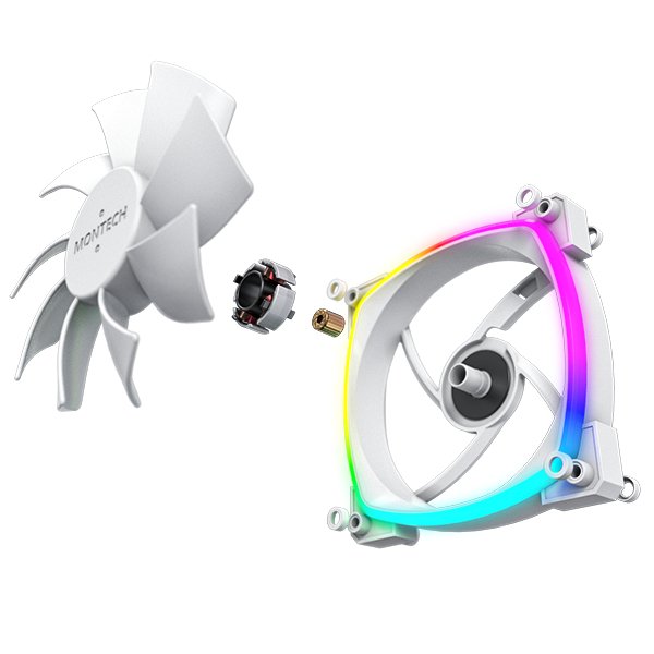 Montech Ax120 Pwm Argb Ventilador - 120mm, Blanco