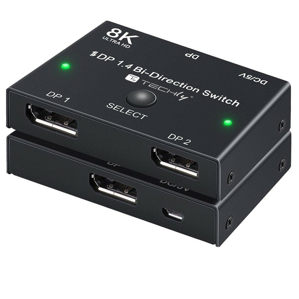 EAN 8059018365535 - Techly IDATA-DP-2DP-8KT interruptor de video DisplayPort imagen 3
