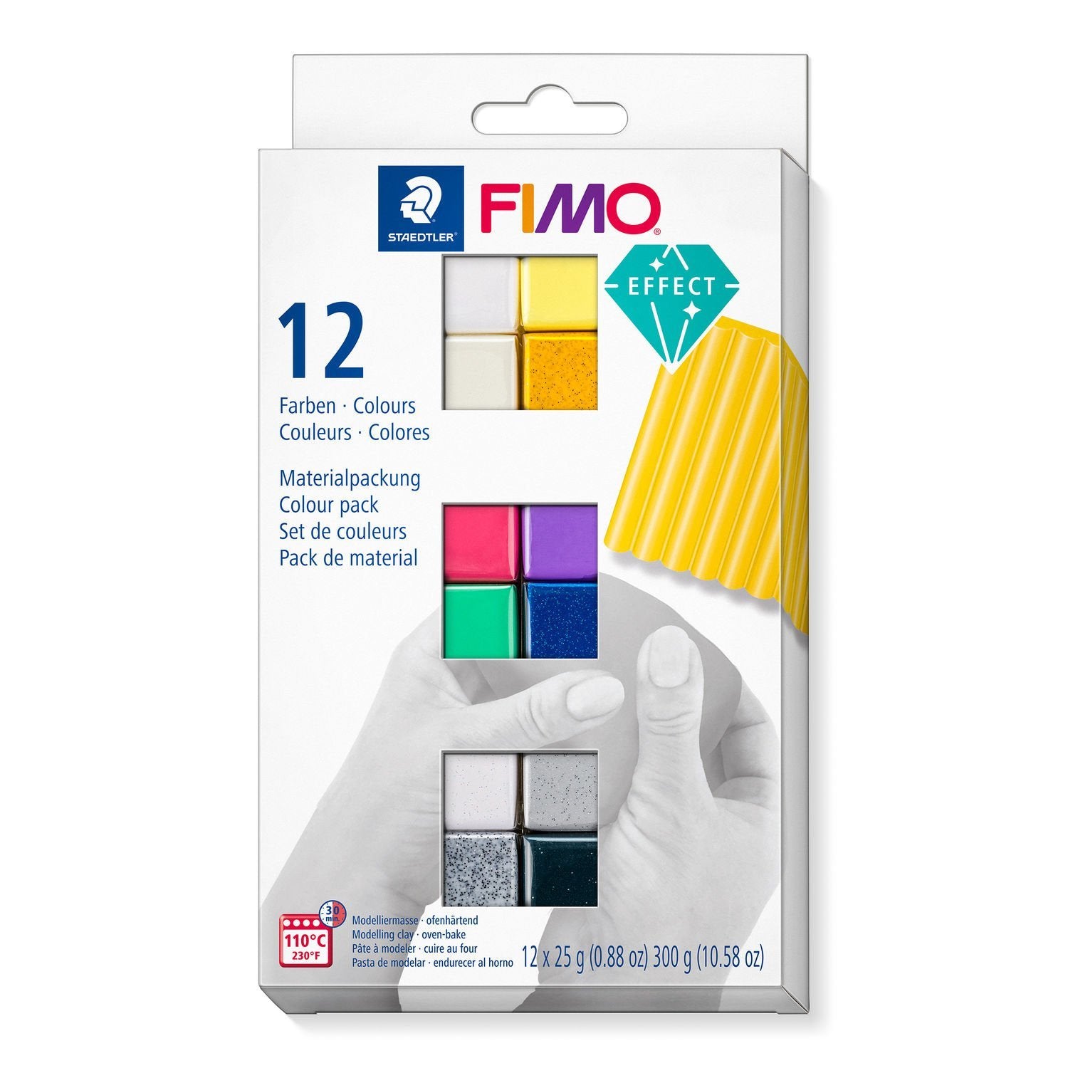 EAN 4007817053461 - Staedtler FIMO 8013 C Pasta de modelar 300 g Negro, Azul, Oro, Verde, Gris, Púrpura, Rojo, Plata, Blanco, imagen 1