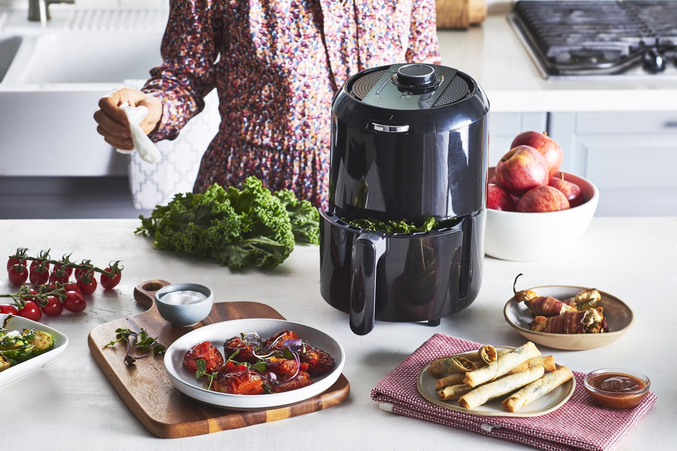 EAN 3045380015975 - Tefal Easy Fry EY1018 freidora 1,6 L Freidora de aire caliente Negro imagen 8