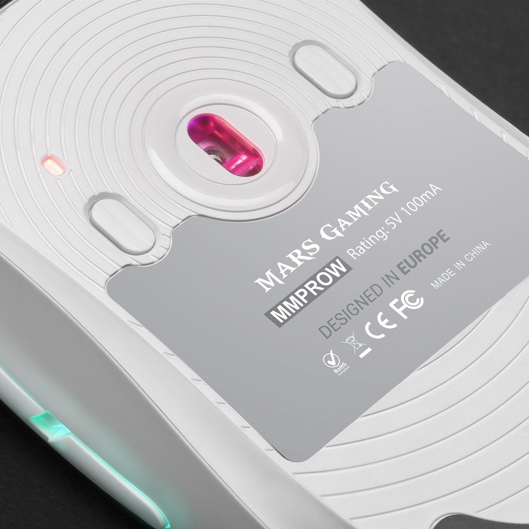 Ratón Gaming Mars Gaming Mmpro/ Hasta 32000 Dpi/ Blanco