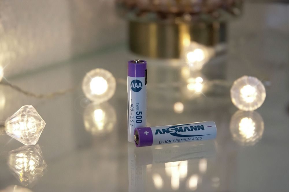 Ansmann 1311-0028 Baterías Recargables Litio Micro Aaa Tipo 500 (Min. 400 Mah) Pack 4