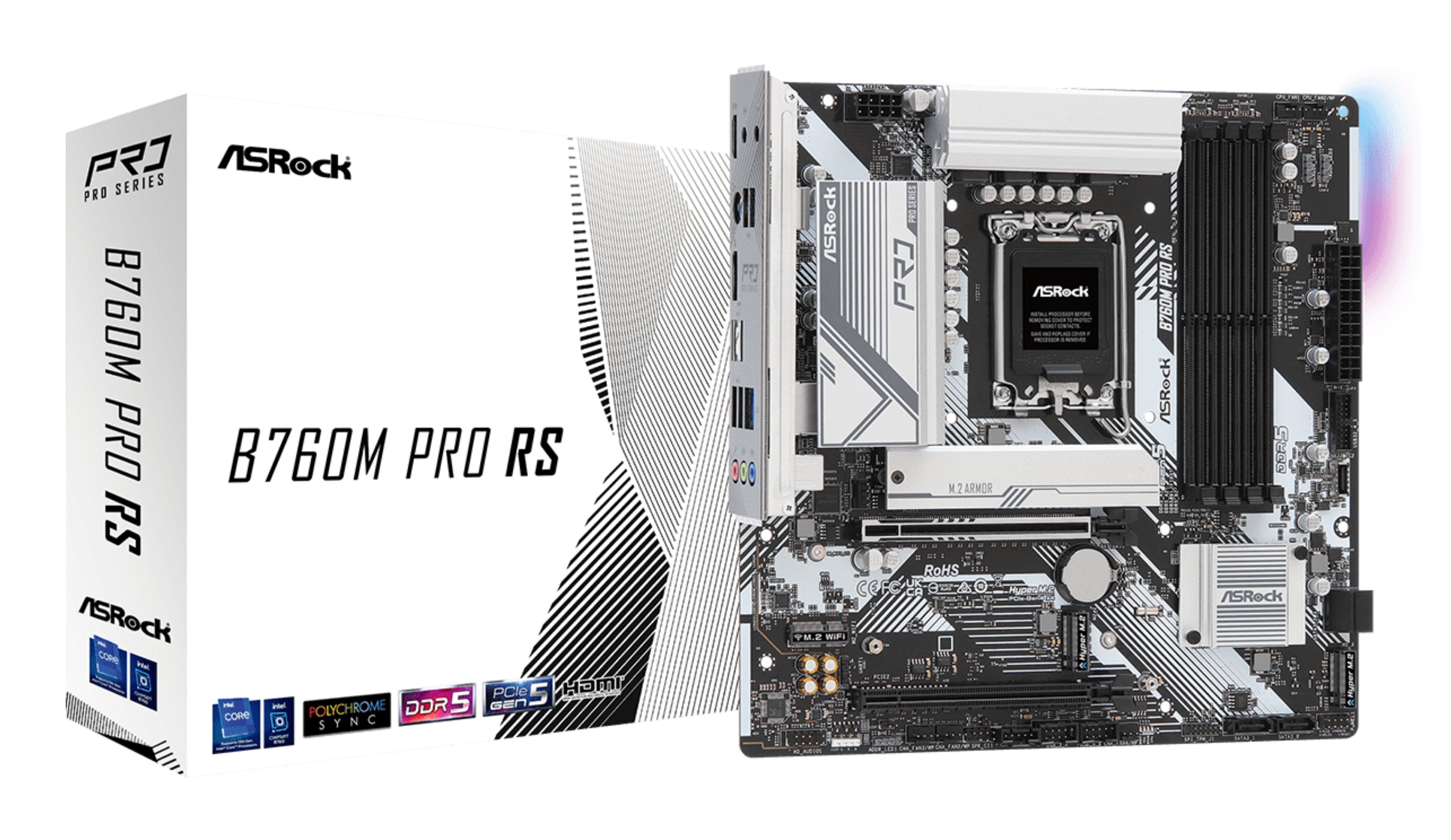 EAN 4710483942723 - Asrock B760M Pro RS Intel B760 LGA 1700 micro ATX imagen 1