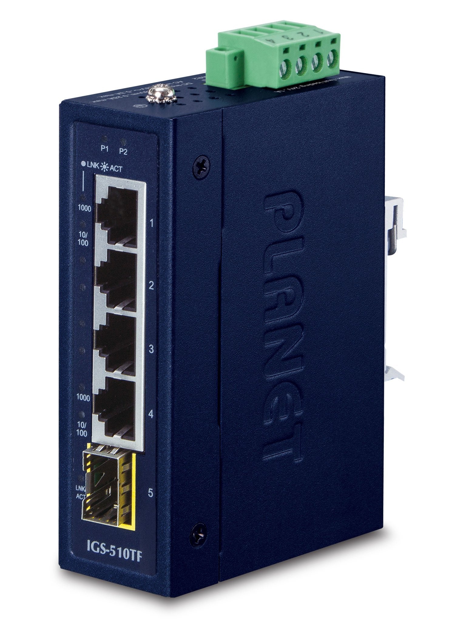 EAN 4711605284448 - PLANET IGS-510TF switch No administrado Gigabit Ethernet (10/100/1000) Azul imagen 1