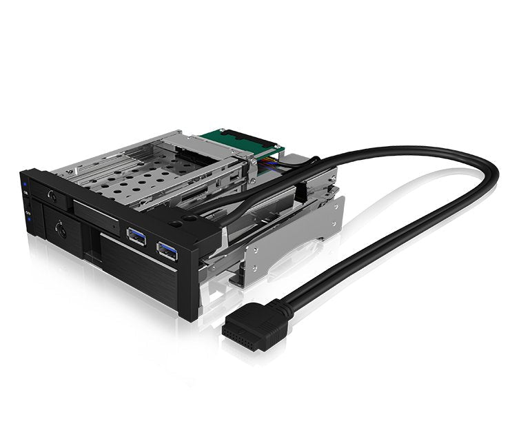 Icy Box Ib-174ssk-U 13,3 Cm (5.25") 1x 2,5"+1x 3,5" 2xsata, Für 5,25"