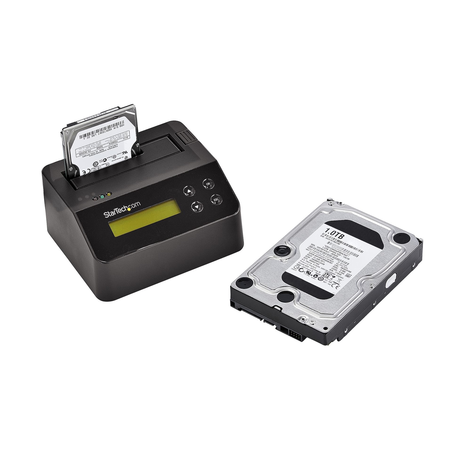 Startech.Com Base Dock Usb 3.0 Borrador Para Discos De 2,5" Y 3,5" Sata - Borrado Seguro Con Impresion De Recibo,2 Años