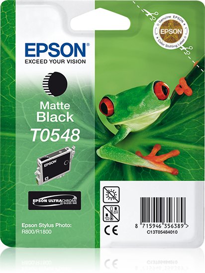 Tinta Original Epson T0548 Para Stylus Photo R-800/1800 Negro Mate