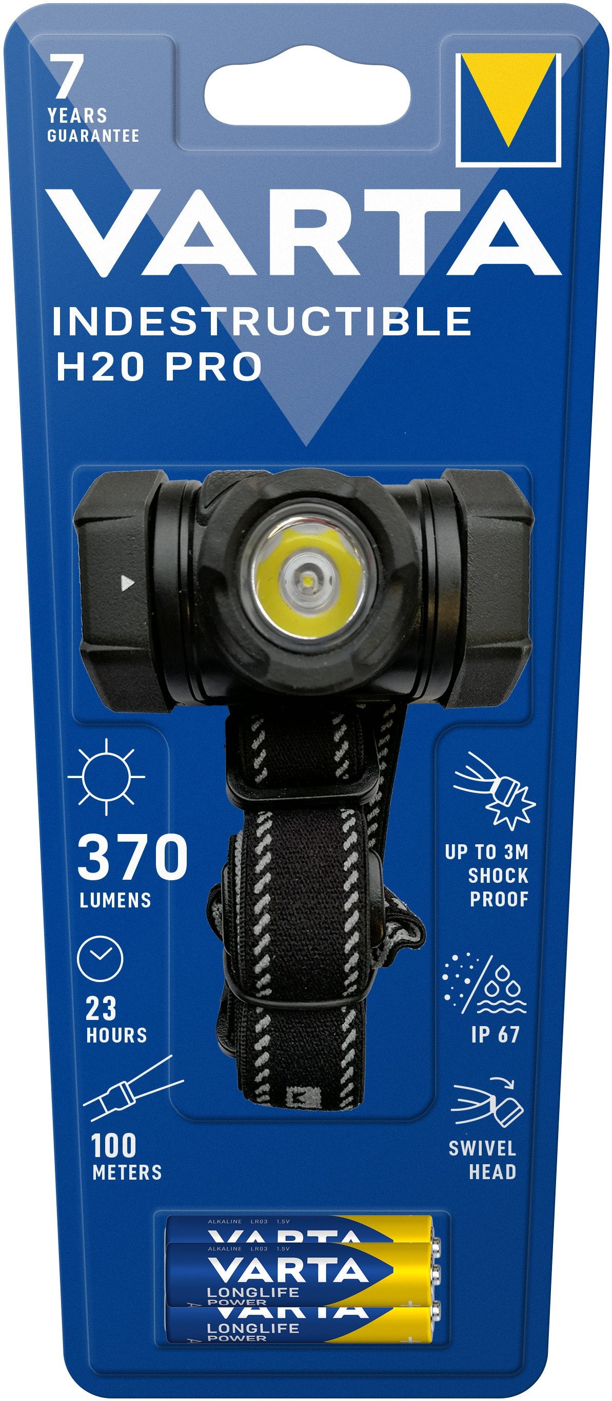 EAN 4008496987177 - Varta INDESTRUCTIBLE H20 PRO Negro Linterna con cinta para cabeza LED imagen 4
