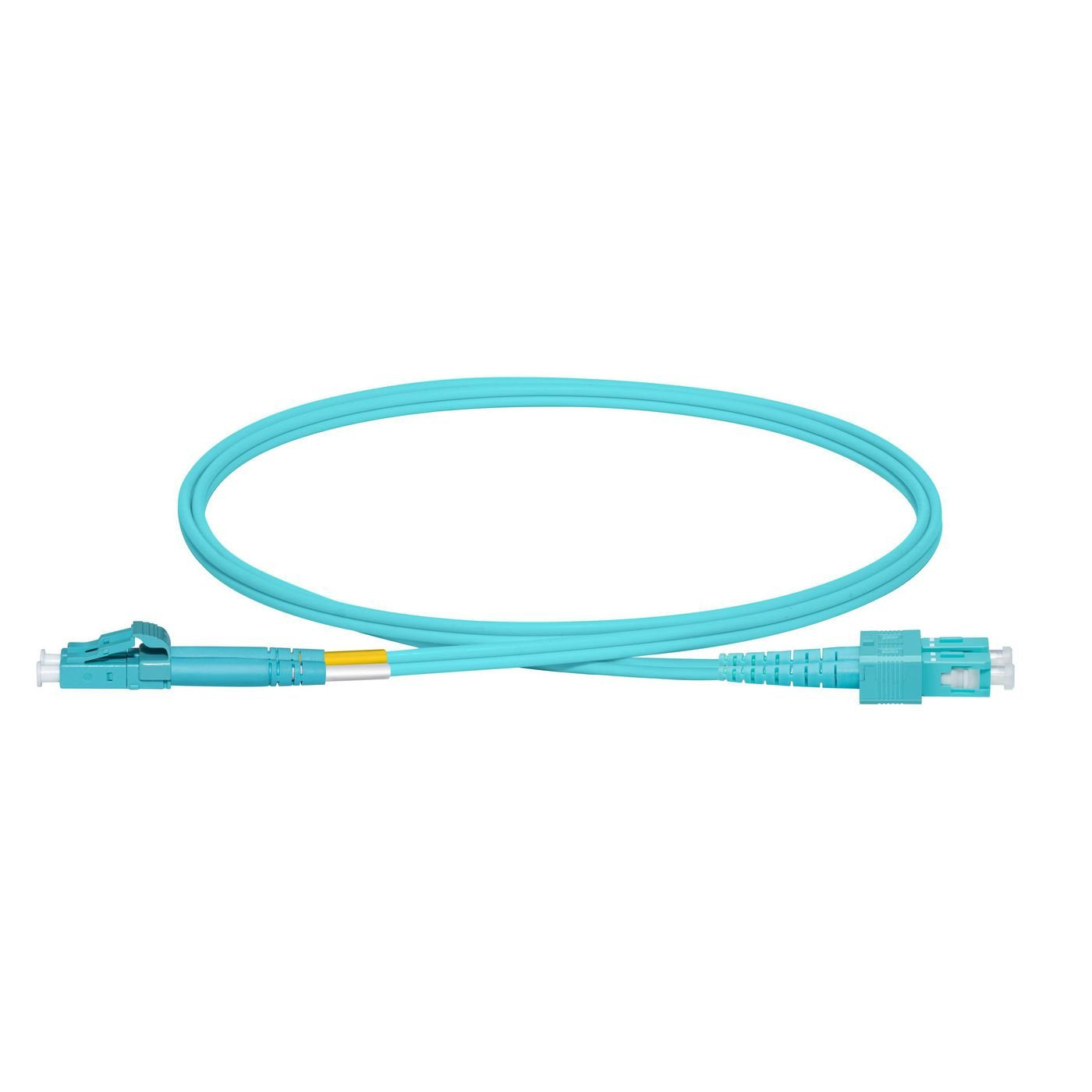 Lanview Lvo231480 Cable De Fibra Optica 10 M 2x Lc 2x Sc Om3 Color Aguamarina