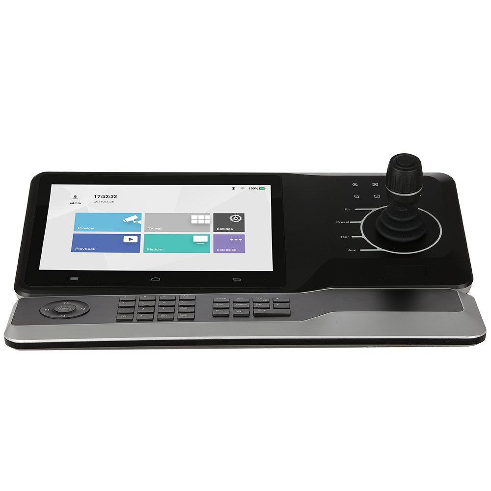 Dahua Nkb5000-F Joystick Con Pantalla Touch 10.1" Ip Wifi Rs485 Usb 4xhdmi Control Ptz Dvr Nvr Nvd 12vdc + Extension Teclado