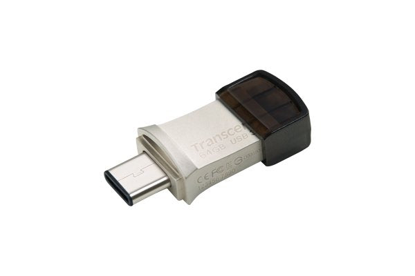 EAN 0760557833536 - Transcend JetFlash 890 64GB unidad flash USB USB Type-A / USB Type-C 3.2 Gen 1 (3.1 Gen 1) Negro, Plata imagen 4