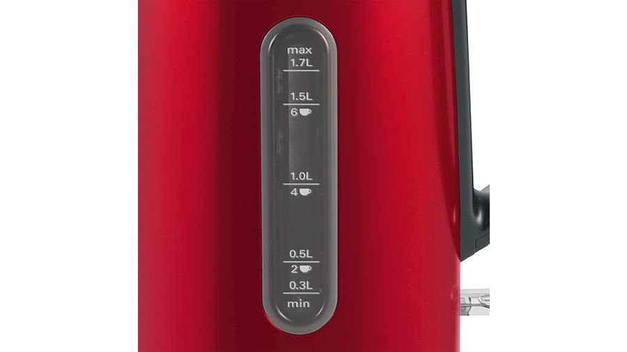 EAN 4242005188277 - Bosch TWK4P434 tetera eléctrica 1,7 L 2400 W Negro, Rojo imagen 5