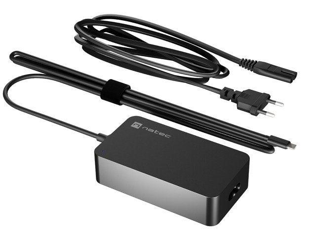 EAN 5901969439014 - NATEC LAPTOP CHARGER GRAYLING USB-C 65W adaptador e inversor de corriente Interior Negro imagen 4