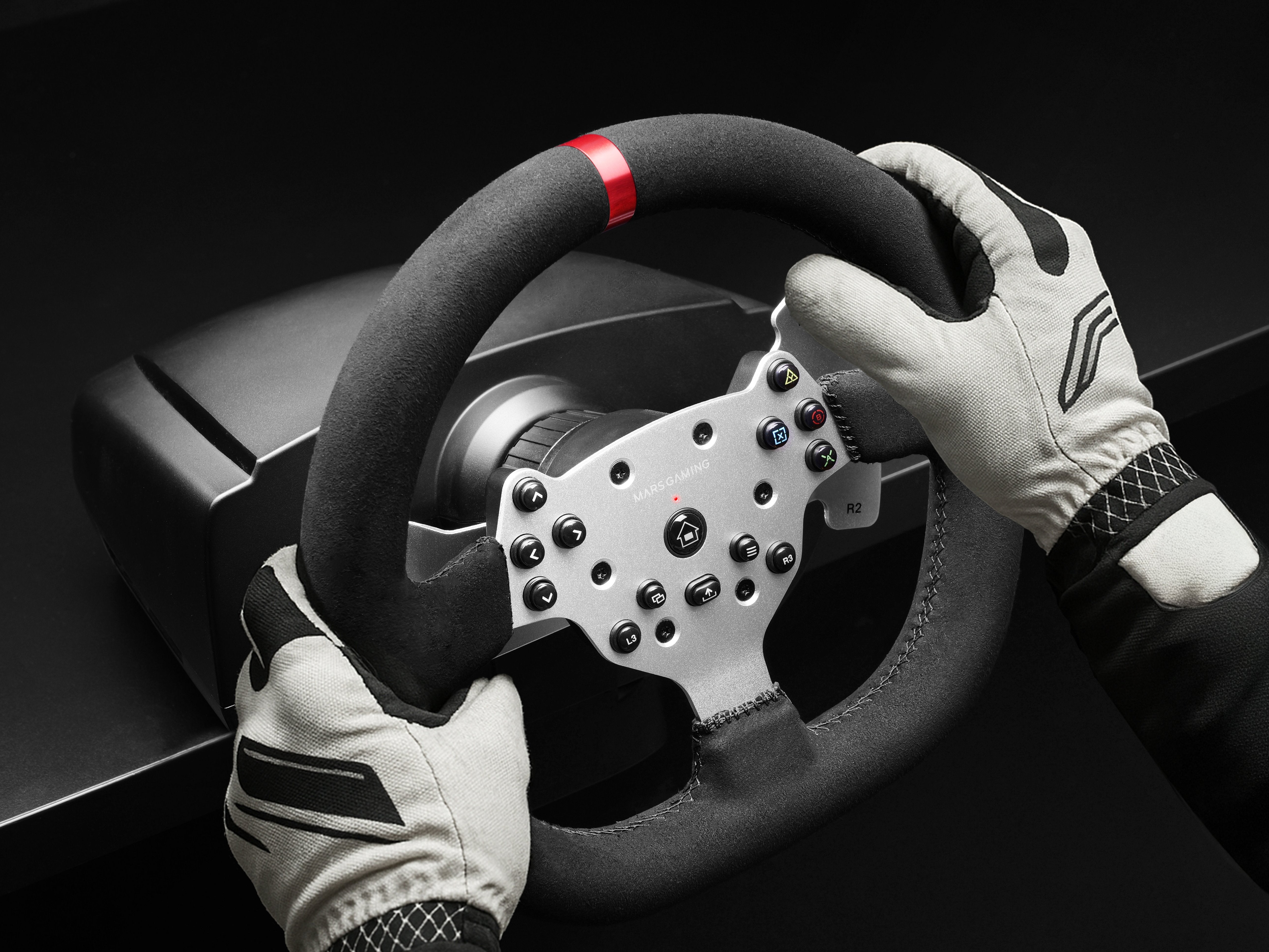 EAN 8435693109655 - Mars Gaming MWHRSX mando y volante Negro Volante + Pedales Analógico/Digital Android, PC, PlayStation 4, imagen 9