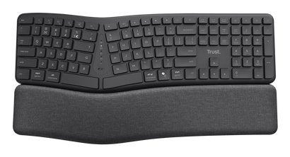 Teclado Inalámbrico Por Bluetooth Trust Keyra Multidispositivo Ergonómico