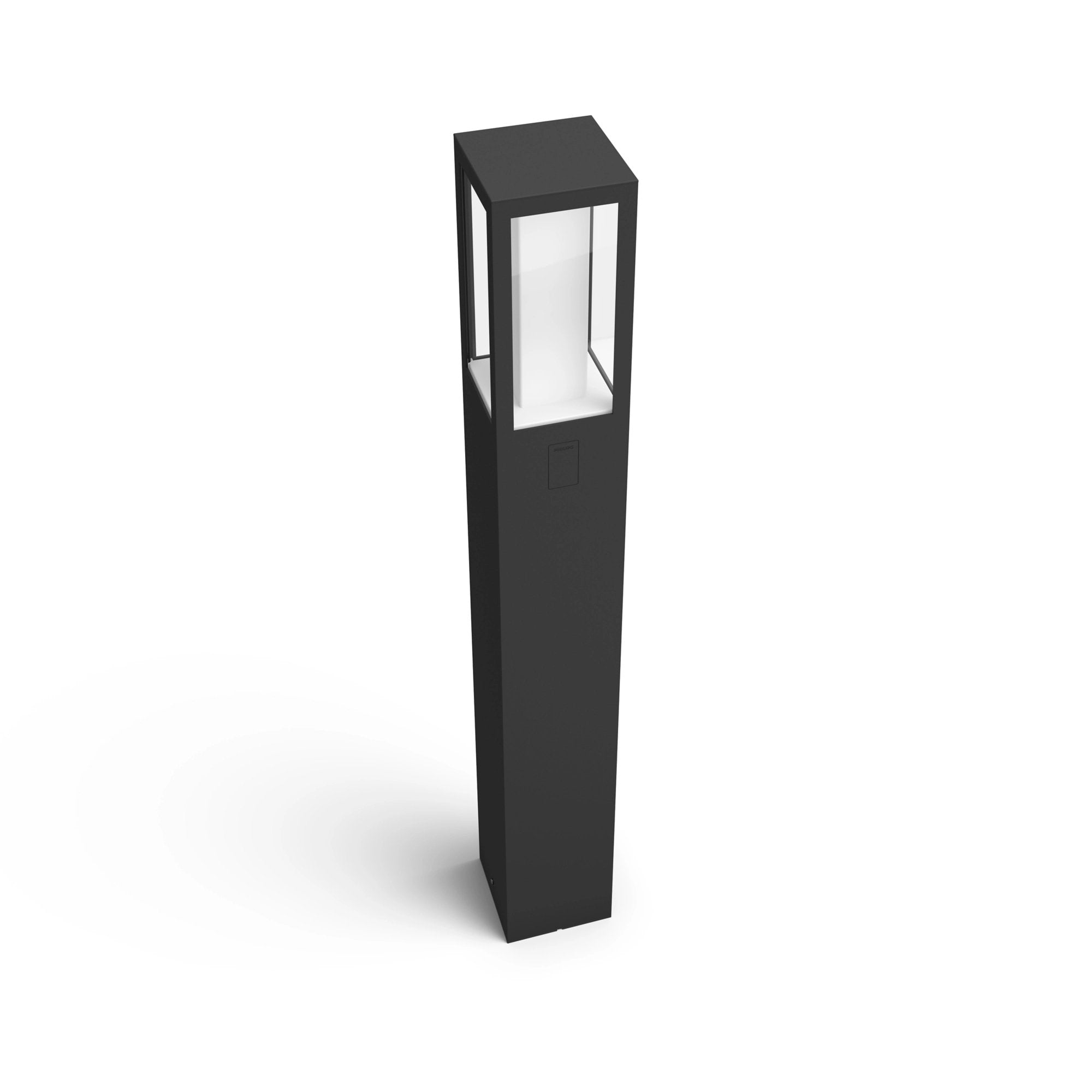 Poste Para Exteriores Philips Impress, Blanco Y Ambiente De Color, Led Integrado De 8 W, Antracita