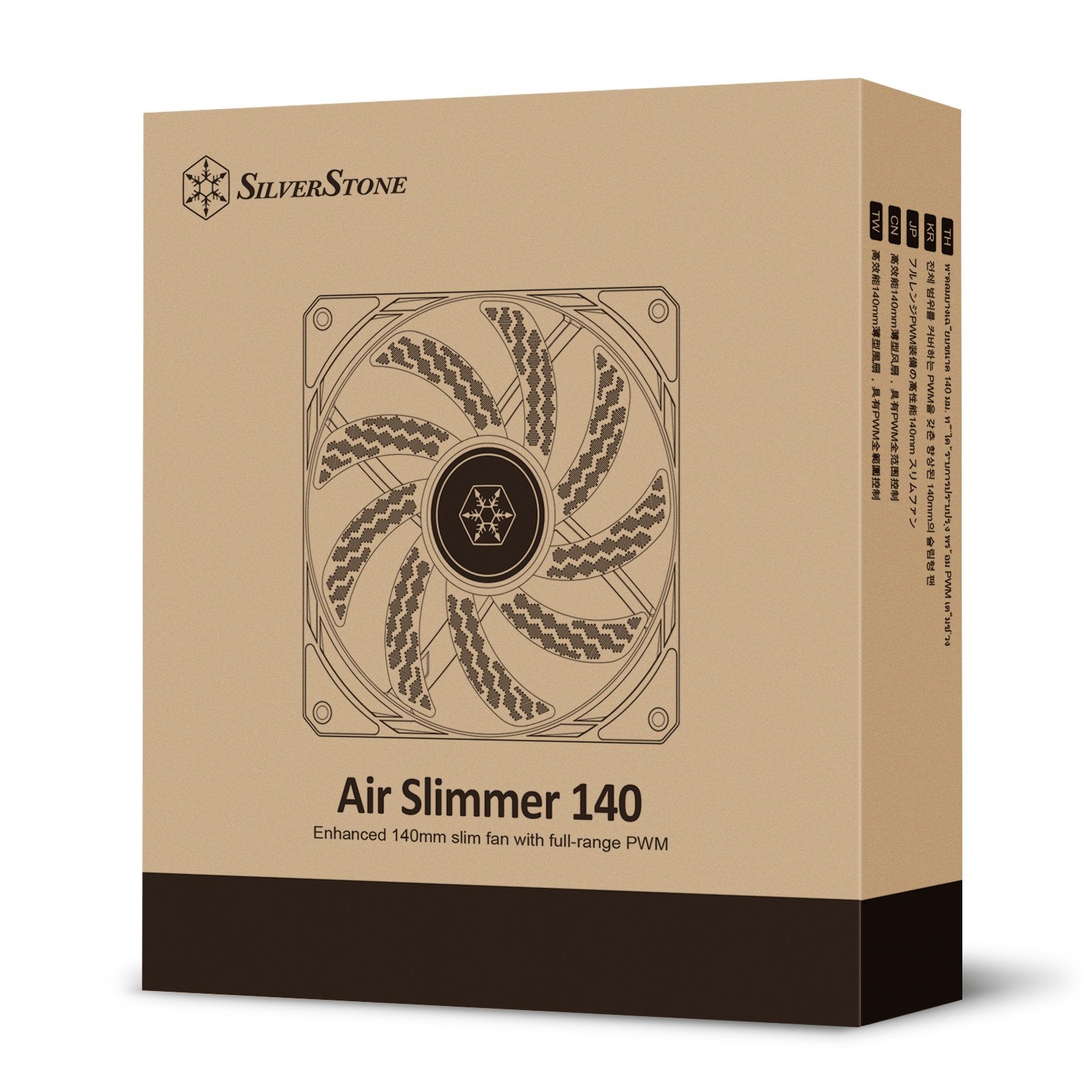 Ventilador Pc Silvermone Sm-As140b Pwm Negro