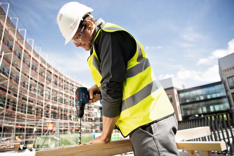 EAN 4059952509419 - Bosch GSB 18V-55 PROFESSIONAL 1800 RPM Sin llave 1,1 kg Negro, Azul, Rojo imagen 2